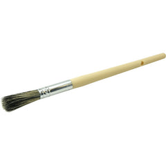 #2 7/16″ Round Sash Brush, Grey Bristle Fill, 1-3/4″ Trim Length, Plain Foam Handle - Apex Tool & Supply
