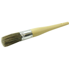 #10 1-1/16″ Round Sash Brush, Grey Bristle Fill, 2-1/4″ Trim Length, Plain Foam Handle - Apex Tool & Supply