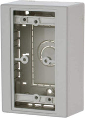 Hubbell Wiring Device-Kellems - 3-1/4 Inch Long x 1.78 Inch Wide x 4.9 Inch High, Rectangular Raceway Box - White, For Use with Nonmetallic PlugTrak, PL1 LANTrak , PP1 PremiseTrak, PW2 WallTrak Latching Raceways - Apex Tool & Supply