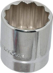 Blackhawk by Proto - 1", 3/8" Drive, Standard Hand Socket - 12 Points, 1-13/32" OAL, Chrome Finish - Apex Tool & Supply
