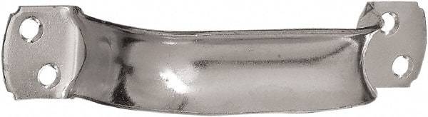 National Mfg. - 8-1/2" Long x 6.75" Wide, Steel Extra Heavy Duty Door Pull - Zinc Plated, 1-3/8" Grip Length - Apex Tool & Supply