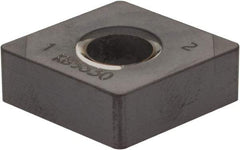 Kennametal - CNGA432 MT Grade KB5630 PCBN Turning Insert - AlTiN Finish, 80° Diamond, 1/2" Inscr Circle, 3/16" Thick, 1/32" Corner Radius - Apex Tool & Supply
