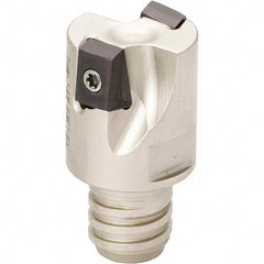 Iscar - 3/4" Cut Diam, 0.315" Max Depth of Cut, Indexable Square Shoulder Helical End Mill - T12 Modular Connection, 90° Lead Angle, Through Coolant, Series Helitang, Multimaster - Apex Tool & Supply
