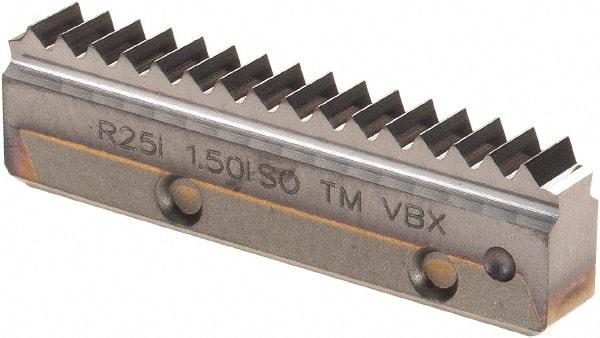 Vargus - 1.5mm Pitch, Internal Thread, ISO Standard, R25I VBX Grade Thread Mill Insert - Carbide, TiCN Coating - Apex Tool & Supply