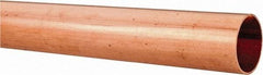 Mueller Industries - 2' Long, 1-1/8" OD x 1" ID, Grade C12200 Copper Water (M) Tube - 0.035" Wall Thickness, 0.464 Ft/Lb - Apex Tool & Supply