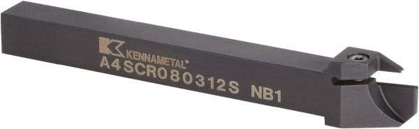 Kennametal - A4SC, Right Hand Cut, 34mm Max Workpc Diam, A4 G0200.. Insert, Indexable Cutoff Toolholder - 17.5mm Max Depth of Cut, 15.88mm Shank Width, 15.88mm Shank Height, 114.3mm OAL - Apex Tool & Supply
