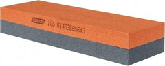 Norton - 6" Long x 2" Wide x 1" Thick, Aluminum Oxide Sharpening Stone - Rectangle, Medium, Fine Grade - Apex Tool & Supply