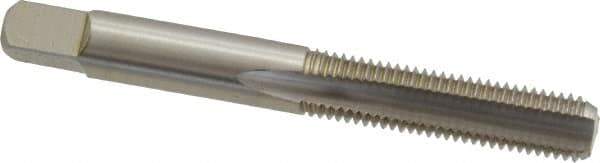 Cleveland - 5/16-24 UNF 3B 3 Flute Bright Finish High Speed Steel Straight Flute Standard Hand Tap - Bottoming, Right Hand Thread, 2.719" OAL, 0.69" Thread Length, H3 Limit, Oversize - Exact Industrial Supply