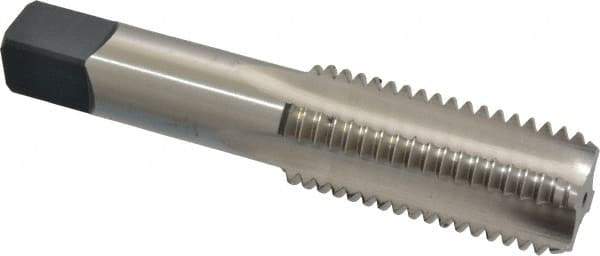 Cleveland - 1-1/8 - 7 UNC 3B 4 Flute Bright Finish High Speed Steel Straight Flute Standard Hand Tap - Bottoming, Right Hand Thread, 5.438" OAL, 2.56" Thread Length, H4 Limit, Oversize - Apex Tool & Supply