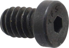 Value Collection - 1/4-20 UNC Hex Socket Drive, Low Socket Cap Screw - Alloy Steel, Black Oxide Finish, Fully Threaded, 3/8" Length Under Head - Apex Tool & Supply