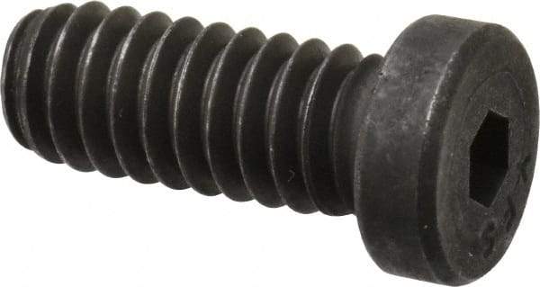 Value Collection - 1/4-20 UNC Hex Socket Drive, Low Socket Cap Screw - Alloy Steel, Black Oxide Finish, Fully Threaded, 5/8" Length Under Head - Apex Tool & Supply