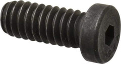 Value Collection - 1/4-20 UNC Hex Socket Drive, Low Socket Cap Screw - Alloy Steel, Black Oxide Finish, Fully Threaded, 5/8" Length Under Head - Apex Tool & Supply