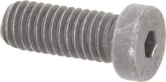 Value Collection - 3/8-16 UNC Hex Socket Drive, Low Socket Cap Screw - Alloy Steel, Black Oxide Finish, Fully Threaded, 1" Length Under Head - Apex Tool & Supply