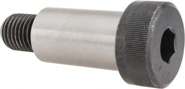 Value Collection - 1-1/4" Shoulder Diam x 2-1/4" Shoulder Length, 7/8-9 UNC, Hex Socket Shoulder Screw - 4140 Alloy Steel, Uncoated, 3/4" Head Height x 1-3/4" Head Diam - Apex Tool & Supply