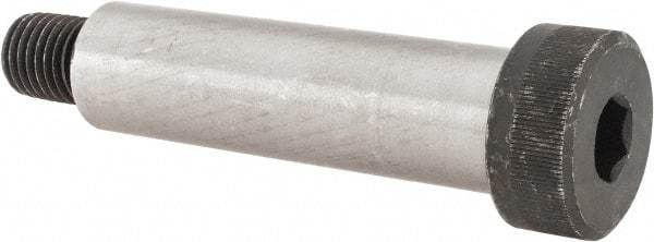 Value Collection - 1-1/4" Shoulder Diam x 4-1/2" Shoulder Length, 7/8-9 UNC, Hex Socket Shoulder Screw - 4140 Alloy Steel, Uncoated, 3/4" Head Height x 1-3/4" Head Diam - Apex Tool & Supply