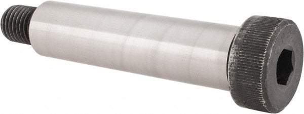 Value Collection - 1-1/4" Shoulder Diam x 5" Shoulder Length, 7/8-9 UNC, Hex Socket Shoulder Screw - 4140 Alloy Steel, Uncoated, 3/4" Head Height x 1-3/4" Head Diam - Apex Tool & Supply