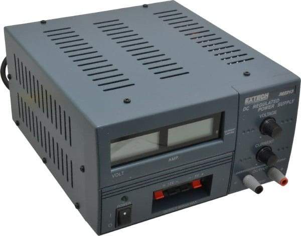 Extech - 0 to 3 Amp, 0 to 30 VDC, 115/220 VAC Output, Power Supply - 9-1/2 Inch Wide x 6 Inch Deep x 5.6 Inch High, 3 Digit, LCD Display - Apex Tool & Supply