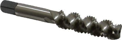 Cleveland - 1/2-13 UNC 3 Flute 3B Bottoming Spiral Flute Tap - High Speed Steel, Bright Finish, 3-3/8" OAL, Right Hand Flute, Right Hand Thread, H3, Series 1093/1094 - Apex Tool & Supply