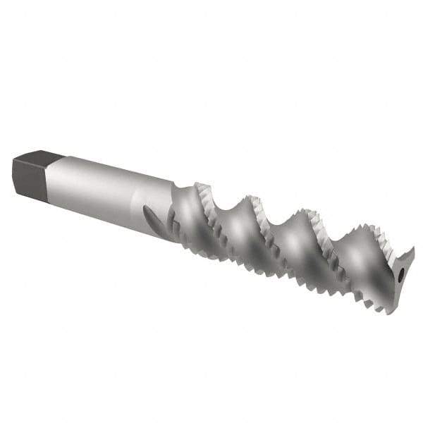Cleveland - 1/2-20 UNF 3 Flute 3B Bottoming Spiral Flute Tap - High Speed Steel, Bright Finish, 3-3/8" OAL, Right Hand Flute, Right Hand Thread, H3, Series 1093/1094 - Apex Tool & Supply