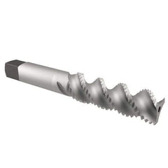Cleveland - 1/2-20 UNF 3 Flute 3B Bottoming Spiral Flute Tap - High Speed Steel, Bright Finish, 3-3/8" OAL, Right Hand Flute, Right Hand Thread, H3, Series 1093/1094 - Apex Tool & Supply