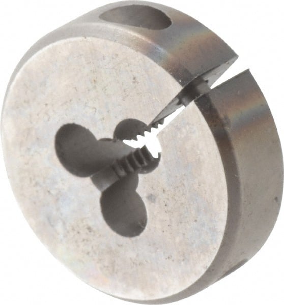 Cle-Line - #6-32 UNC High Speed Steel Round Adjustable Die - Apex Tool & Supply