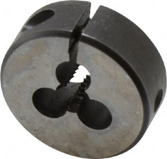 Cle-Line - #10-24 UNC High Speed Steel Round Adjustable Die - Apex Tool & Supply