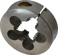 Cle-Line - 7/8-9 UNC High Speed Steel Round Adjustable Die - Apex Tool & Supply