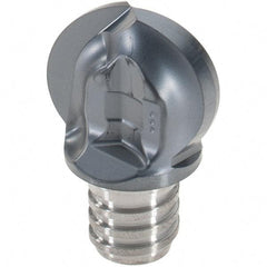 Iscar - MM HBR Grade IC908 Carbide Ball Nose Milling Tip Insert - TiAlN Finish, 2 Flutes, 3/4" Cutting Diam, 0.71" Extension - Apex Tool & Supply