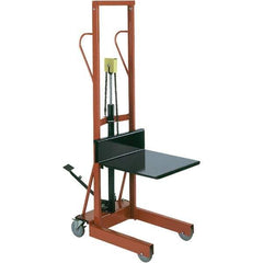 Wesco Industrial Products - 500 Lb Capacity, 54" Lift Height, Steel Stacker Manually Operated Lift - Apex Tool & Supply