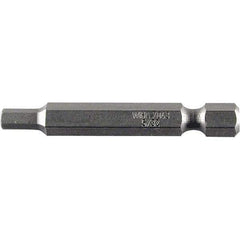 Wiha - 3/16" Power Bit - 1/4" Drive, 2" OAL - Apex Tool & Supply