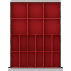 LISTA - 18-Compartment Drawer Divider Layout for 3.15" High Drawers - Apex Tool & Supply