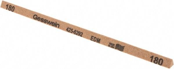 Value Collection - 180 Grit Aluminum Oxide Triangular Polishing Stone - Coarse Grade, 1/4" Wide x 6" Long x 1/4" Thick - Apex Tool & Supply