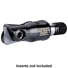 Kennametal - 12mm Cut Diam, 3mm Max Depth of Cut, 30mm OAL, Indexable Ball Nose End Mill - 30mm Head Length, M08 Modular Connection, KDMT Toolholder, KDM 12.. Insert - Apex Tool & Supply