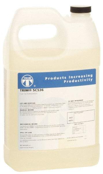 Master Fluid Solutions - Trim SC536, 1 Gal Bottle Cutting & Grinding Fluid - Semisynthetic, For Drilling, Reaming, Tapping - Apex Tool & Supply
