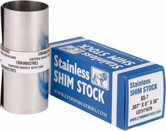 Made in USA - Metal Shim Stock   Type: Shim Stock Roll    Material: Stainless Steel - Apex Tool & Supply