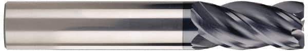 SGS - 1", 4 Flute, Single End, Solid Carbide, 0.04" Corner Radius End Mill - 4" OAL, Right Hand Flute, 1-1/2" LOC, Right Hand Cut - Apex Tool & Supply