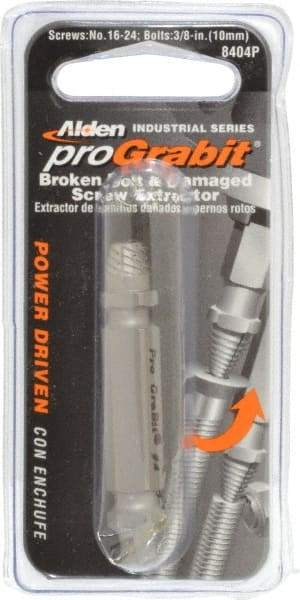 Alden - Screw Extractor - 3/8, M10 Extractor for #16 to #24 Screw - Apex Tool & Supply