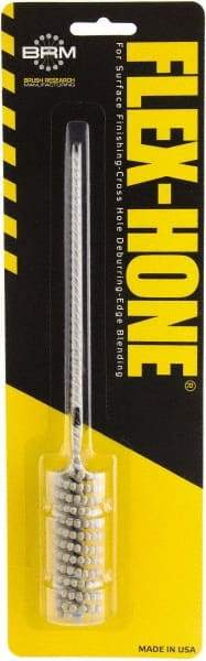 Brush Research Mfg. - 0.709" to 3/4" Bore Diam, 180 Grit, Boron Carbide Flexible Hone - Fine, 8" OAL - Apex Tool & Supply