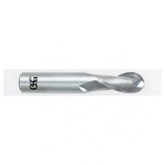 21/64" Dia. - 2-1/2" OAL - Carbide - Ball End HP End Mill-2 FL - Apex Tool & Supply