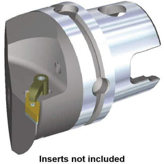 Kennametal - Left Hand Cut, Size KM80, VN.. Insert Compatiblity, Internal Modular Turning & Profiling Cutting Unit Head - 53mm Ctr to Cutting Edge, 70mm Head Length, Through Coolant, Series Kenloc - Apex Tool & Supply