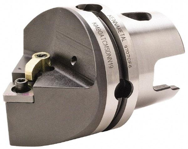 Kennametal - Neutral Cut, Size KM80, SN.. Insert Compatiblity, External Modular Turning & Profiling Cutting Unit Head - 70mm Head Length, Through Coolant, Series Kenloc - Apex Tool & Supply