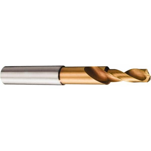 Sandvik Coromant - 8mm Body, 6.8mm Step Diam, 0.315" Diam Straight Shank, Solid Carbide Subland Step Drill Bit - Apex Tool & Supply