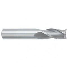 1 Dia. x 4 Overall Length 3-Flute Square End Solid Carbide SE End Mill-Round Shank-Center Cutting-Uncoated - Apex Tool & Supply