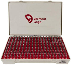 Vermont Gage - 250 Piece, 5.01-9.99 mm Diameter Plug and Pin Gage Set - Minus 0.01 mm Tolerance, Class ZZ - Apex Tool & Supply