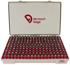 Vermont Gage - 200 Piece, 10-13.98 mm Diameter Plug and Pin Gage Set - Minus 0.01 mm Tolerance, Class ZZ - Apex Tool & Supply