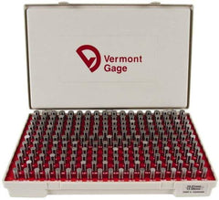 Vermont Gage - 200 Piece, 10.01-13.99 mm Diameter Plug and Pin Gage Set - Minus 0.01 mm Tolerance, Class ZZ - Apex Tool & Supply