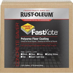 Rust-Oleum - 1 Gal Safety Yellow Gloss Finish Floor Coating - 400 Sq Ft per Gal, Interior/Exterior, <50 gL VOC Compliance - Apex Tool & Supply