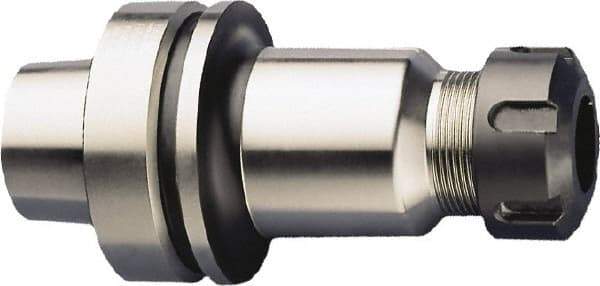 HAIMER - 1mm to 16mm Capacity, 3.94" Projection, HSK63F Hollow Taper, ER25 Collet Chuck - 0.0001" TIR - Exact Industrial Supply