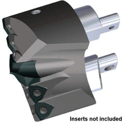 Kennametal - Series KSEM Plus, Head Connection FDS80, 88.9mm Max Diam Interchangeable Pilot Drill Head - KSEMP4000HPGM Pilot Drill, 40mm Pilot Drill Diam, 5 Nonpilot Inserts, 54.34mm Head Length - Apex Tool & Supply