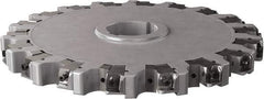 Seco - Arbor Hole Connection, 0.63" Cutting Width, 4.413" Depth of Cut, 12" Cutter Diam, 2" Hole Diam, 18 Tooth Indexable Slotting Cutter - 335.25 Toolholder, XNHQ, LNHQ Insert, Right Hand Cutting Direction - Apex Tool & Supply